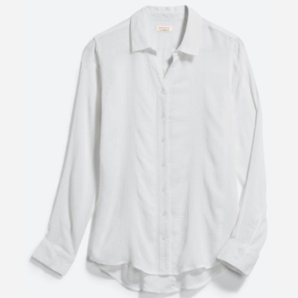 Weatherproof Vintage Button Down Shirt. White. Sm.